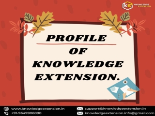 PROFILE OF KNOWLEDGE EXTENSION