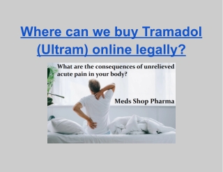 Where can we buy Tramadol (Ultram) online legally_