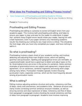 proofreading service