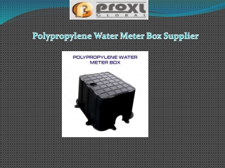 Best Polypropylene Water Meter Box Supplier