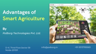 advantages of smart agriculture