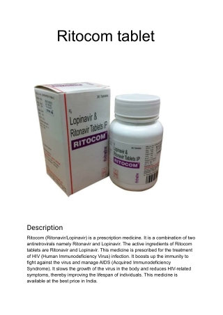 Ritocom tablet