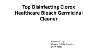 Top Disinfecting Clorox Healthcare Bleach Germicidal Cleaner