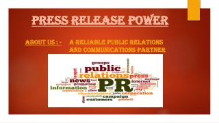Press Release Power