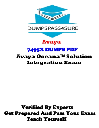 Easy Way To Get Success In Online 7495X Exam With 100% Guarantee | Dumpspass4sur