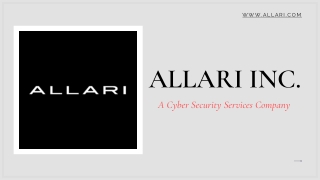 Allari Inc - A Cyber Security Services Company