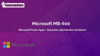 Microsoft  MB-600 Dumps Instant Success in MB-600 Exam | PassExam4Sure