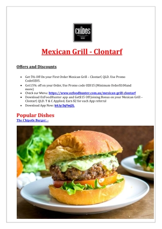 Chidos Mexican Grill Clontarf takeaway, Brisbane, QLD - 5% Off