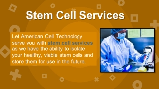 Stem Cell Services