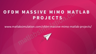 OFDM Massive MIMO Matlab Projects