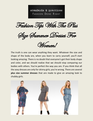 Where To Find The Best Plus Size Summer Dresses Online | Standards & Practices