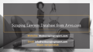Scraping Lawyers Database from Avvo.com