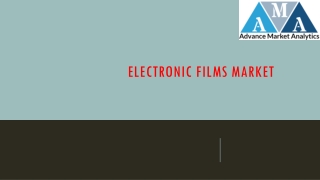 Electronic films Market Driving Growth on Multiple Trends