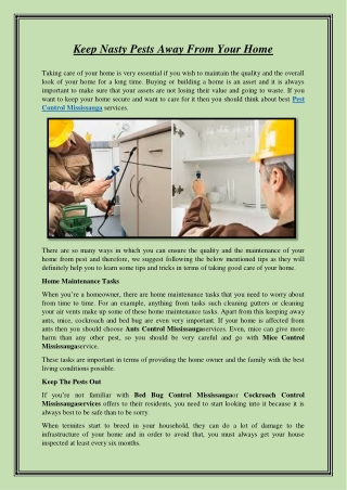 Keep Nasty Pests Away From Your Home (1)