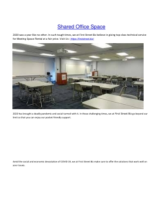 Shared Office Space