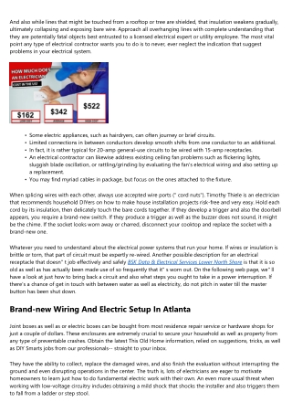 Residence Electric Fixings In The Real World