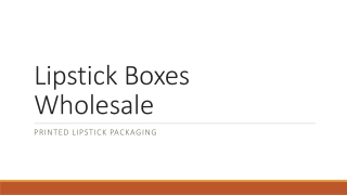 Lipstick Boxes Wholesale