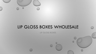 Lip Gloss Boxes Wholesale