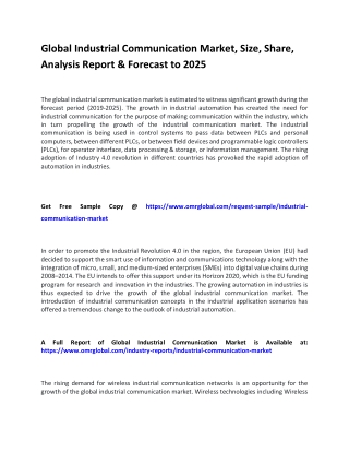 Global Industrial Communication Market