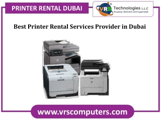 Best Printer Rental Services Provider in Dubai