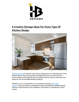 6 Creative Storage Ideas For Every Type Of Kitchen Design