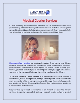 Medical Courier Services