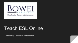 Teach ESL Online - Bowei Strategy