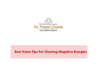 Best Vastu Tips For Removing Negative Energies