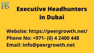 Executive Headhunters in Dubai