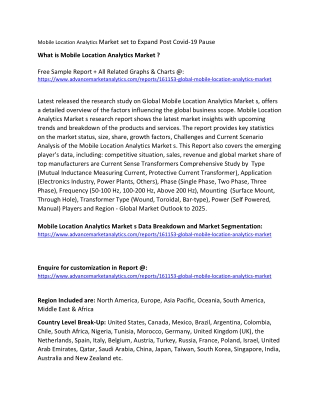 Mobile Location Analytics Market