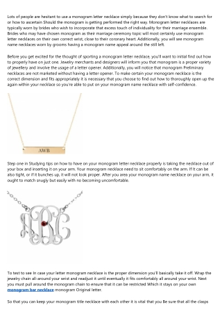 11 "Faux Pas" That Are Actually Okay to Make With Your monogram initial necklace