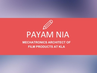 Payam Nia - A Resourceful Professional From California