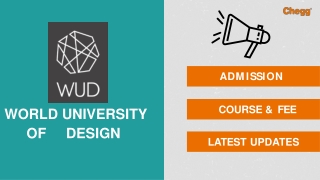 World University of Design - [WUoD], Sonipat