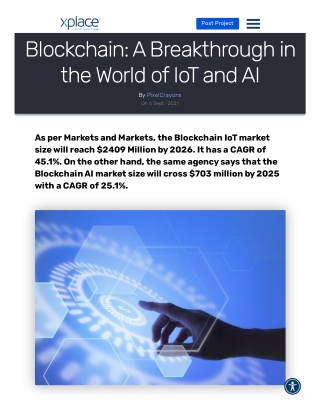 Blockchain: A Breakthrough in the World of IoT and AI