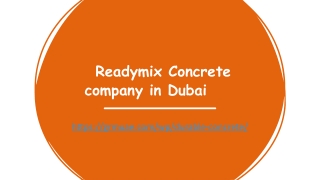 Readymix Concrete company in Dubai