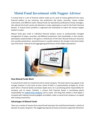 Mutul Fund Investment with Nagpur Advisor