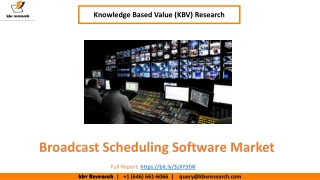 Global Broadcast Scheduling Software Market size to reach USD 2.9 Billion