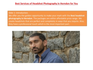 Best Services of Headshot Photography in Herndon for You