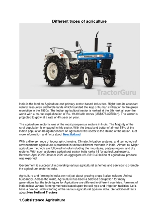 New holland tractor___