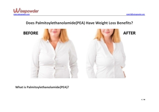 Does Palmitoylethanolamide(PEA) Have Weight Loss Benefits