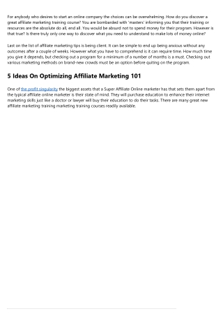 Affiliate Marketing Tips - Three Dos To Keep Your Business Going