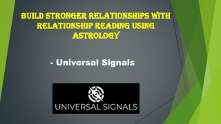 Build Stronger Relationships with Relationship Reading using Astrology