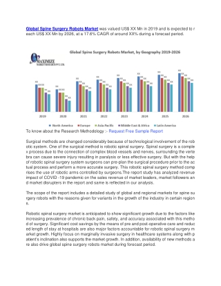 Spine Surgery Robots Market was valued US