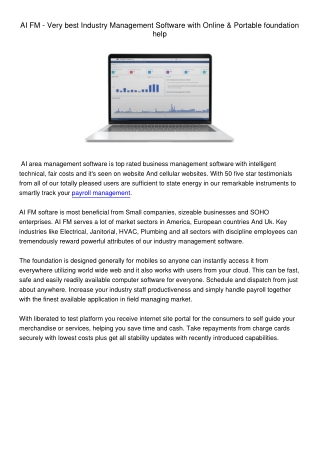 AIFM-VerybestIndustryManagementSoftwarewithOnlinePortablefoundationhelp