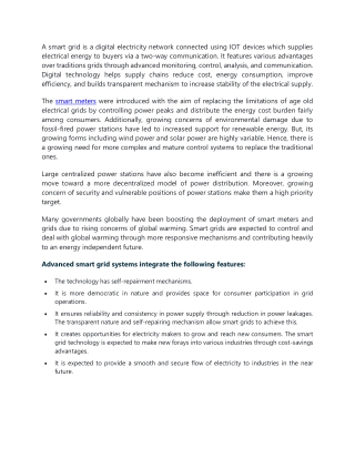 Smart Water Grid Market
