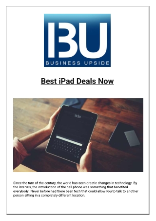 Best iPad Deals Now