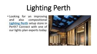 Lighting Perth