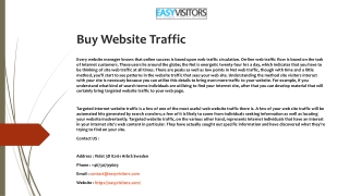 Buy Website Traffic