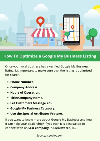 How To Optimize a Google My Business Listing