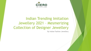 Indian Trending Imitation Jewellery 2021 – Mesmerizing Collection